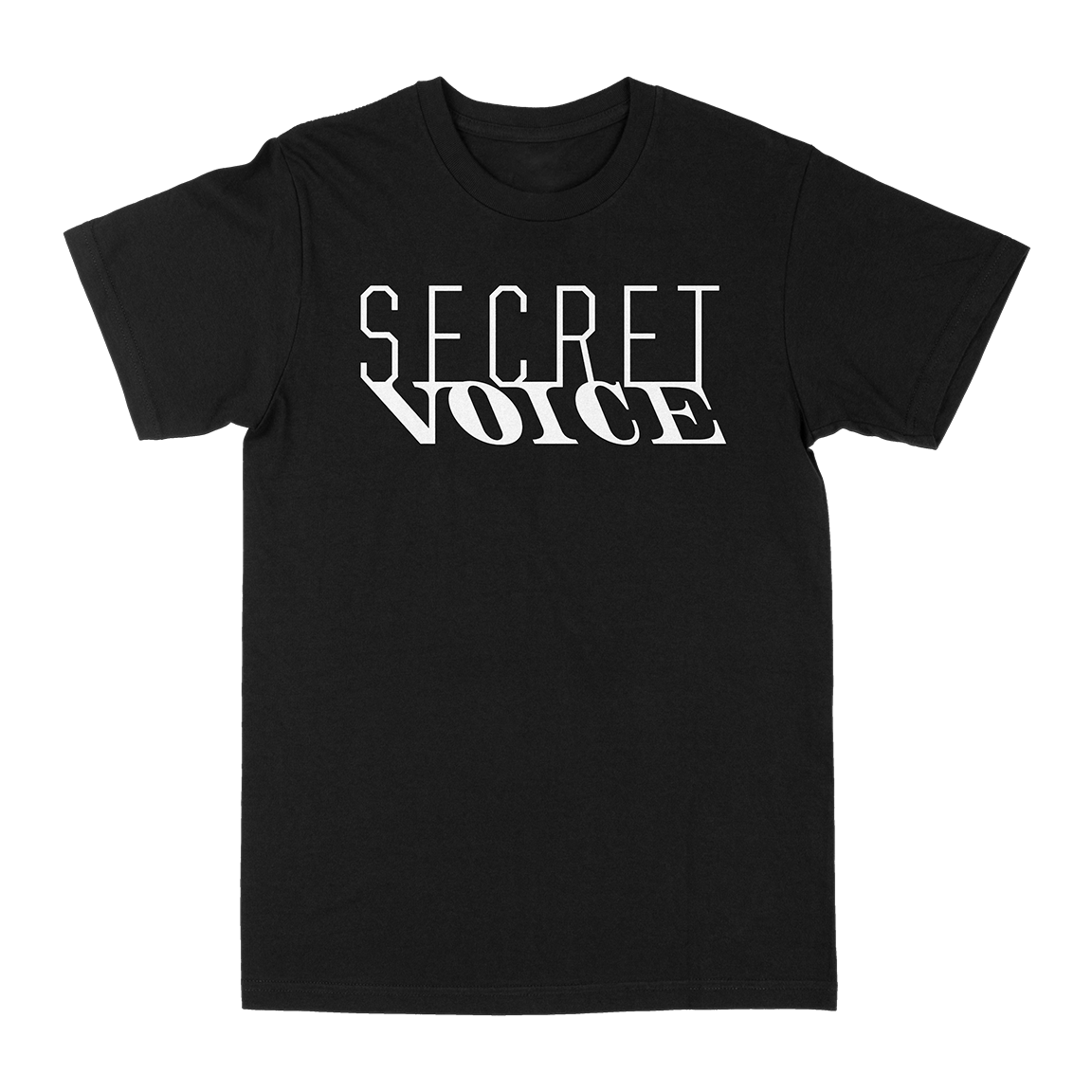SECRET VOICE &quot;Logo&quot; Black T-Shirt