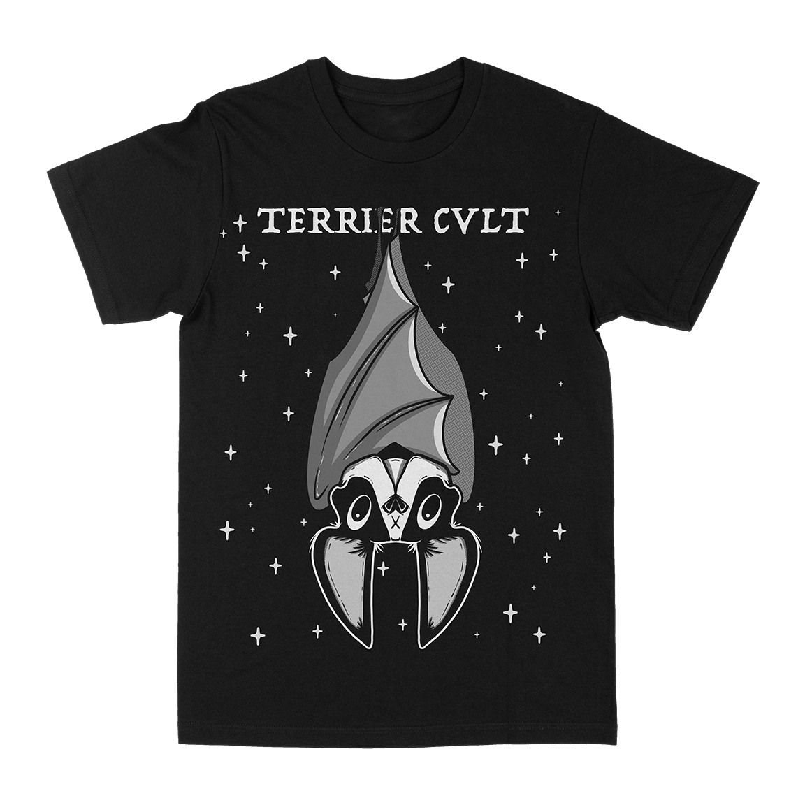 Terrier Cvlt “Bat Shit Crazy” Black T-Shirt