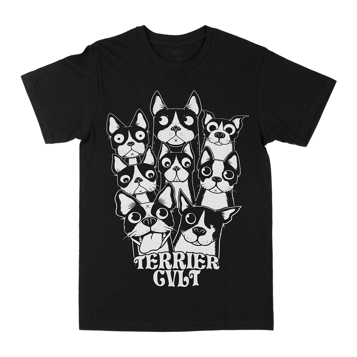 Terrier Cvlt “Collage” Black T-Shirt