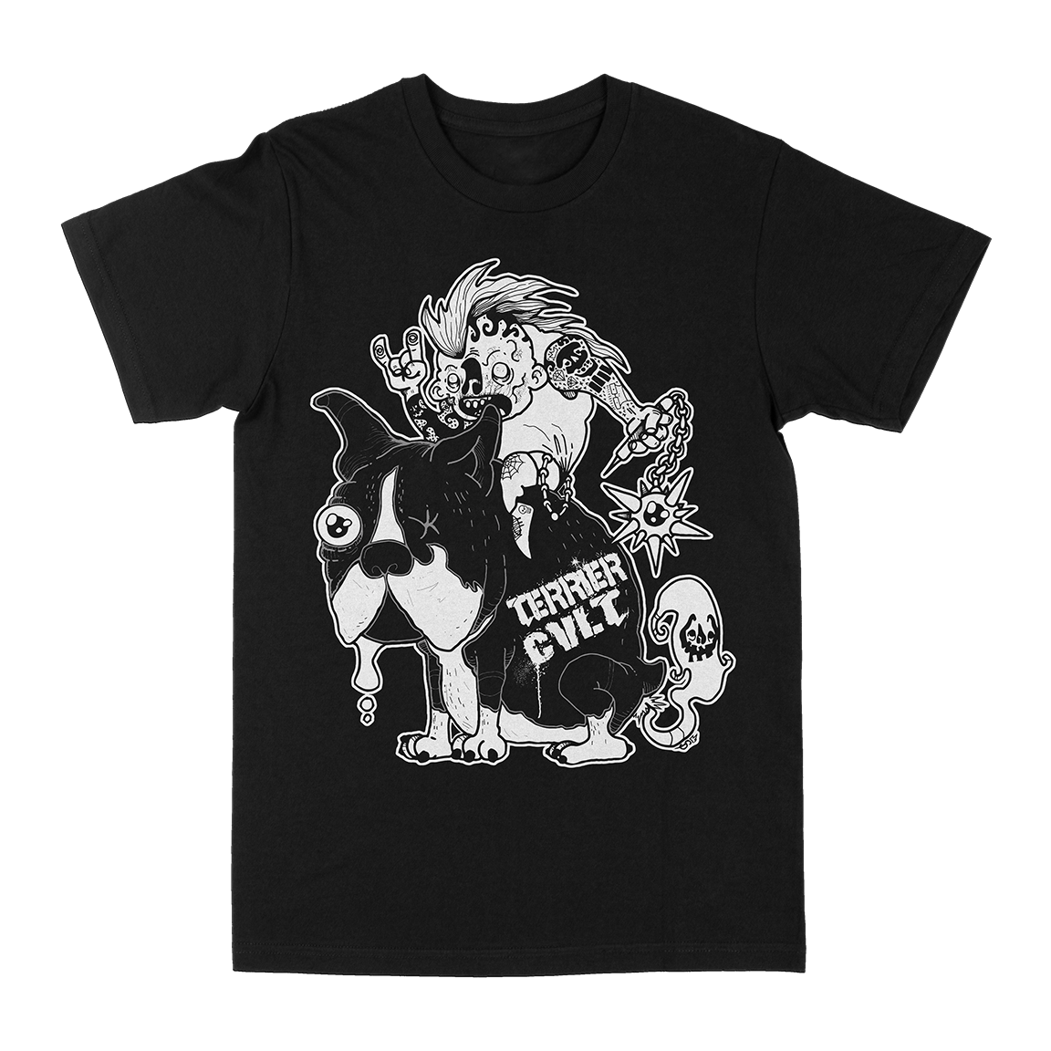 Terrier Cvlt “Slothpoop” Black T-Shirt