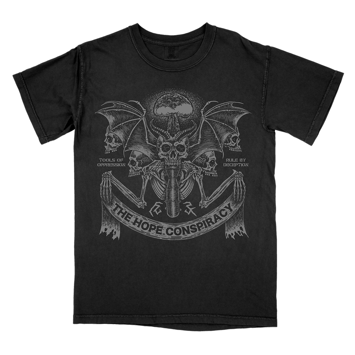 The Hope Conspiracy &quot;Tools Of Oppression: Silver&quot; Black Premium T-Shirt