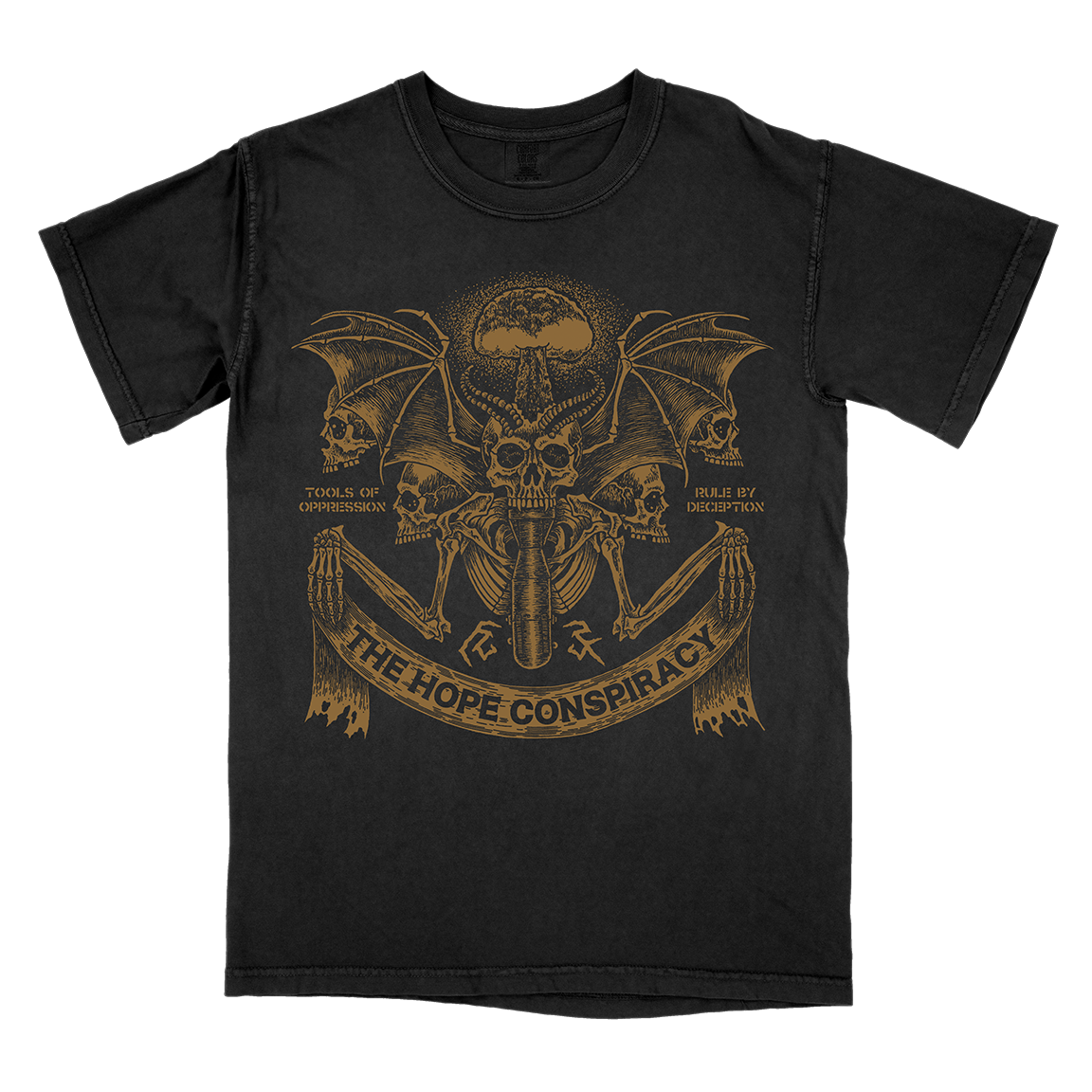 The Hope Conspiracy &quot;Tools Of Oppression: Gold&quot; Black Premium T-Shirt