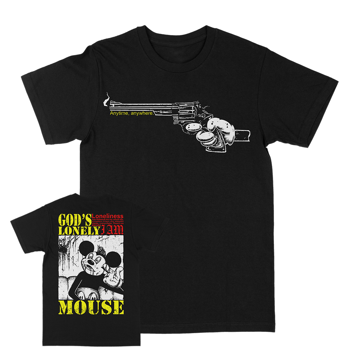 Weeping Reaper “God’s Lonely Mouse” Black T-Shirt