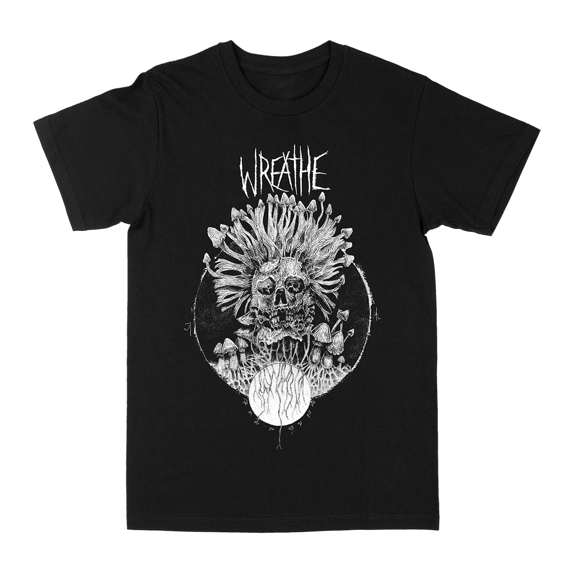 Wreathe &quot;Mushroom&quot; Black T-Shirt