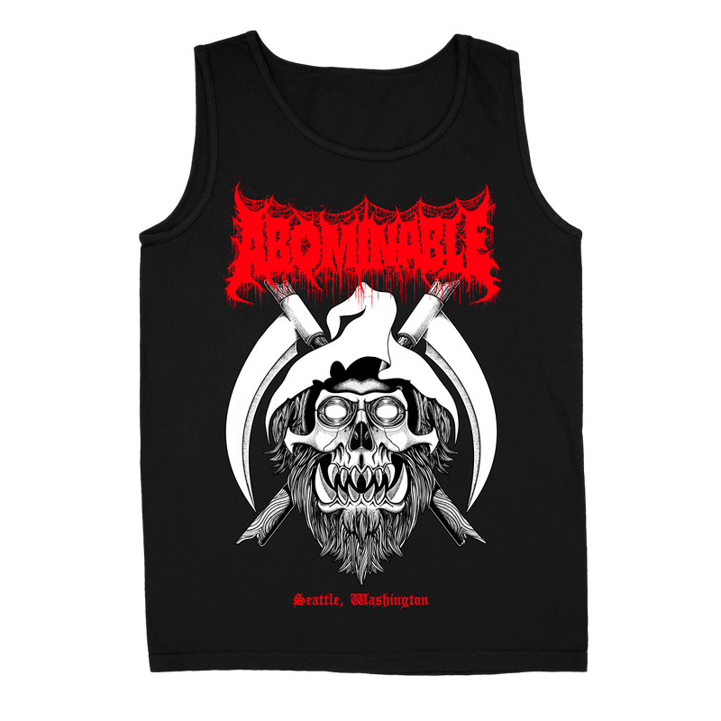 ABOMINABLE ELECTRONICS &quot;Black Metal Yeti&quot; Black Tank Top