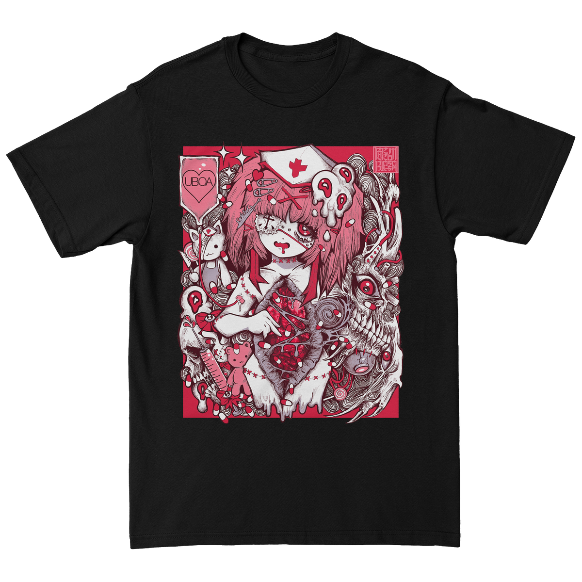 Uboa &quot;Nurse&quot; Black T-Shirt