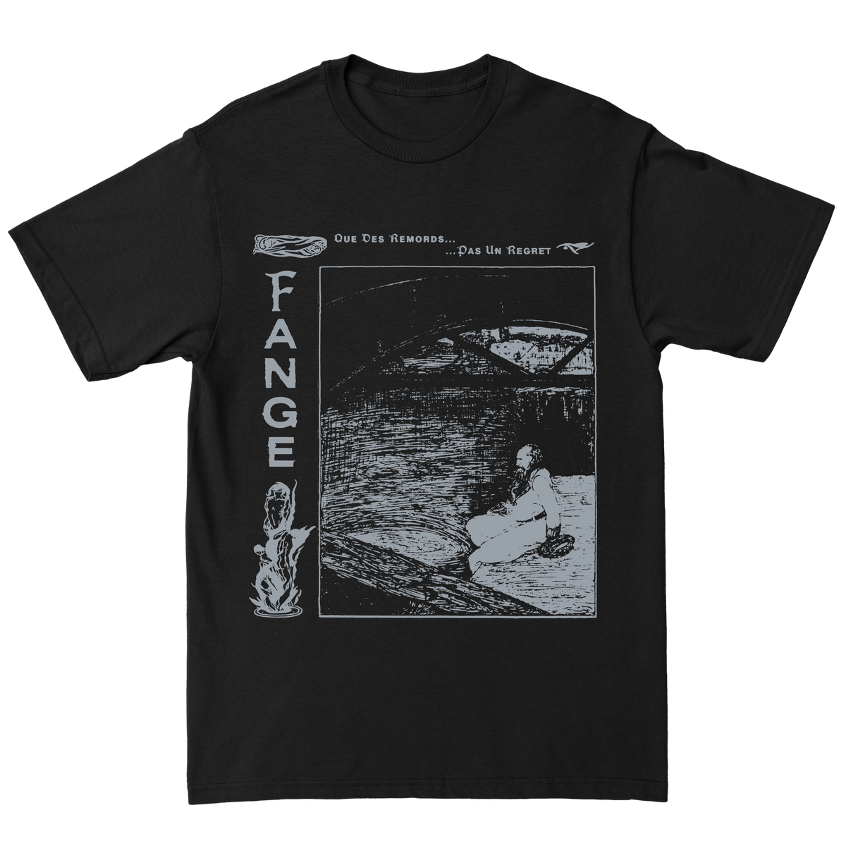FANGE &quot;Remords&quot; Black T-Shirt