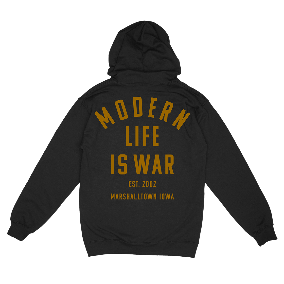Modern Life Is War &quot;Marshalltown Iowa&quot; Black Zip Up Sweatshirt