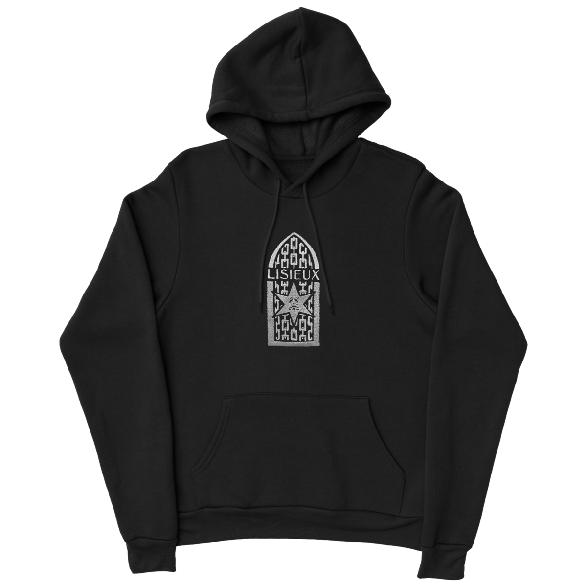LISIEUX &quot;Logo&quot; Black Hooded Sweatshirt