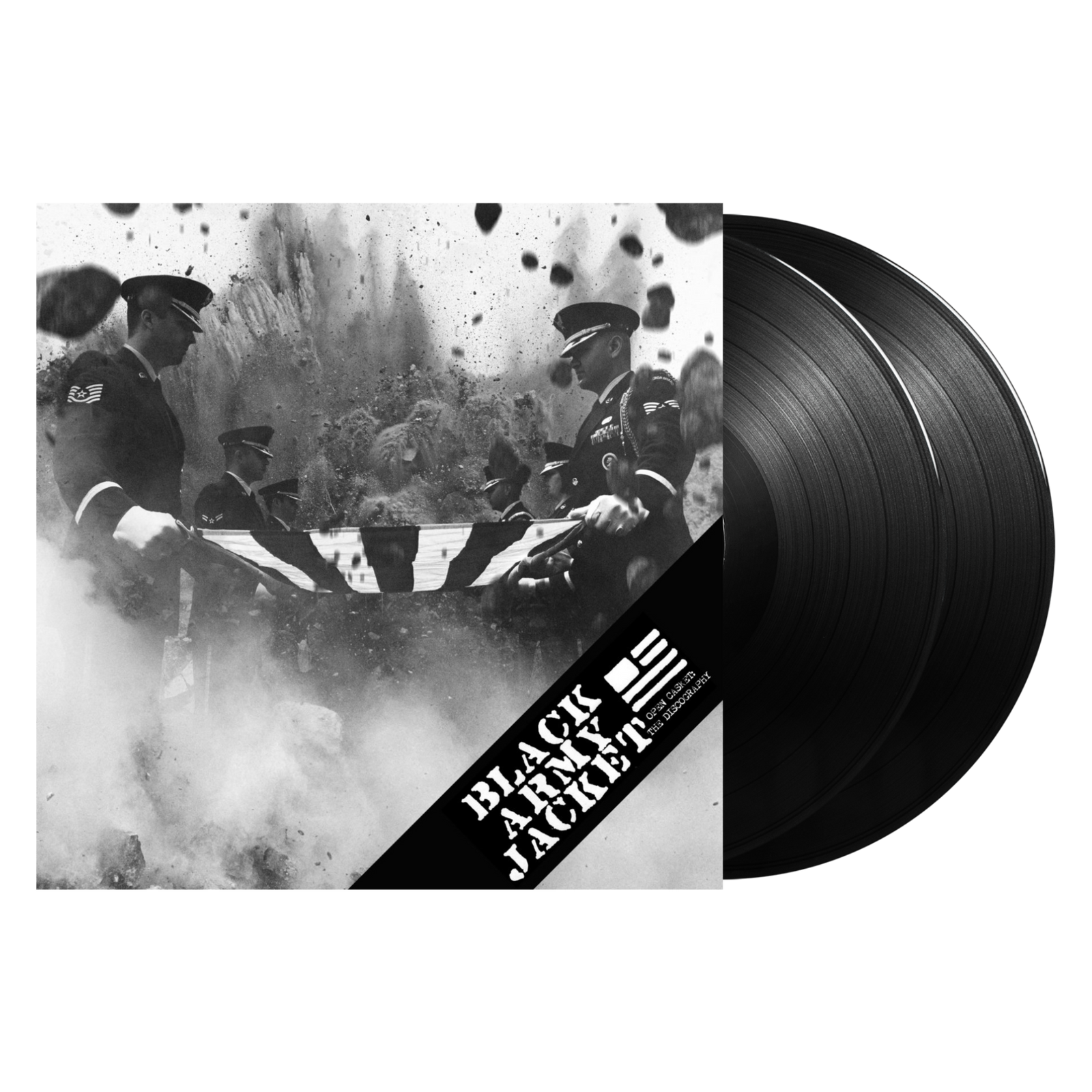 BLACK ARMY JACKET "Open Caskets"