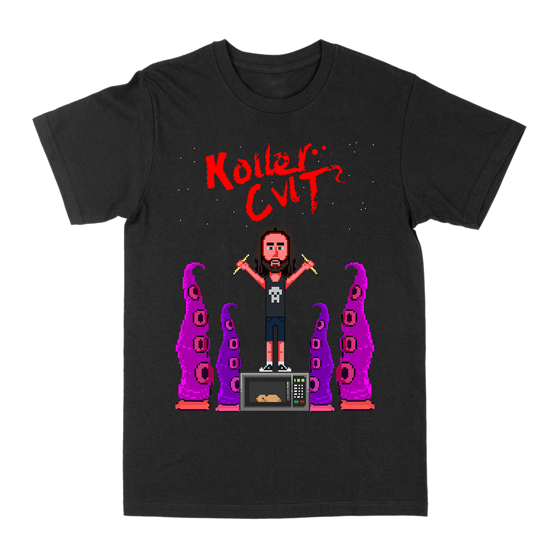 KOLLER CVLT &quot;Maniac Mansion” Black T-Shirt