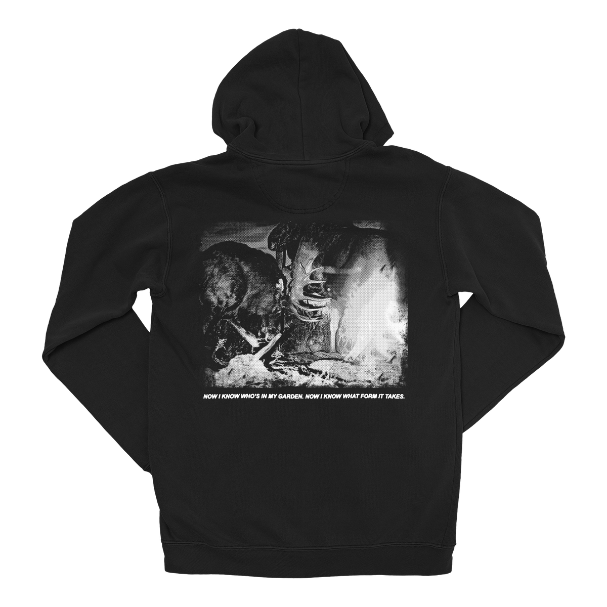 AGRICULTURE &quot;Moose&quot; Black Hooded Sweatshirt