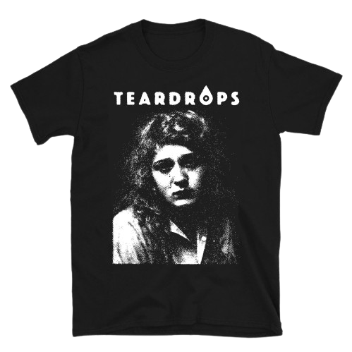 TEARDROPS &quot;Mary&quot; Black T-Shirt