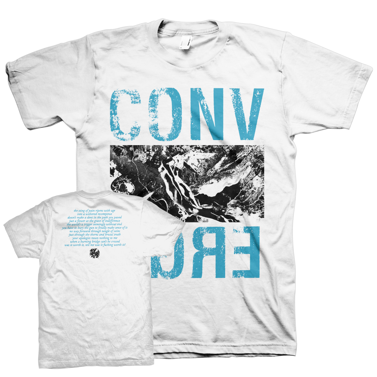 CONVERGE &quot;Trigger&quot; White T-Shirt