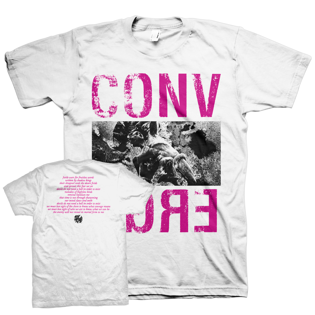 CONVERGE &quot;Reptilian&quot; White T-Shirt