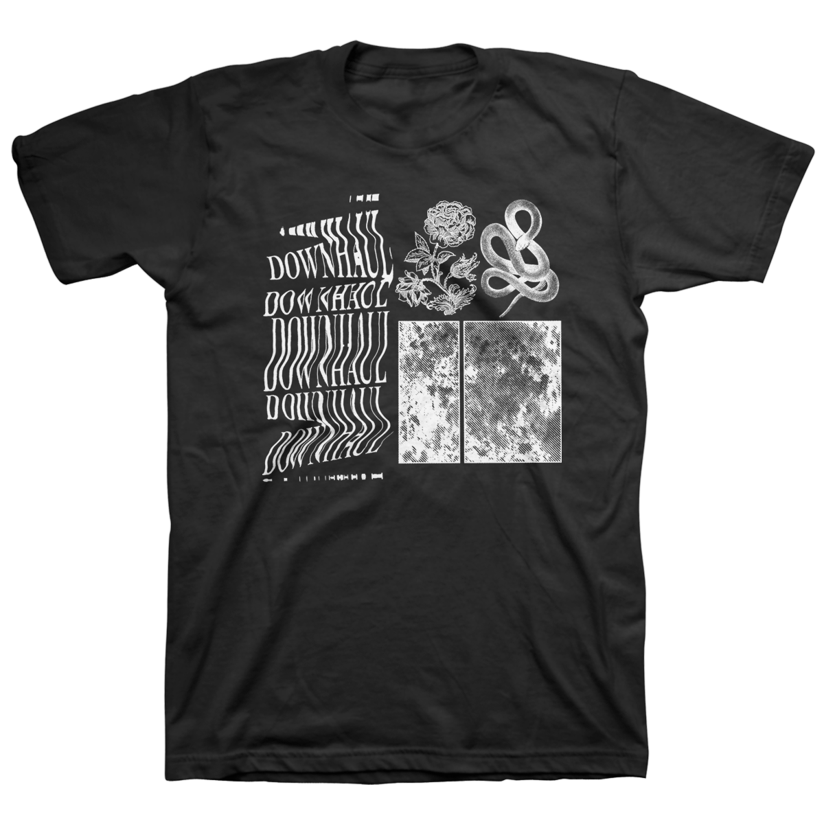 DOWNHAUL &quot;Logo&quot; Black T-Shirt