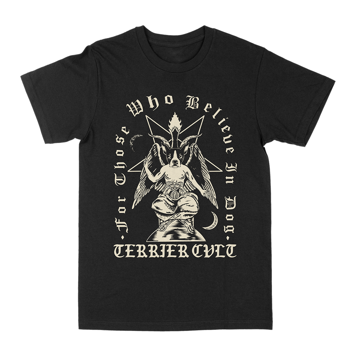 TERRIER CVLT &quot;For Those Who Believe&quot; Black T-Shirt