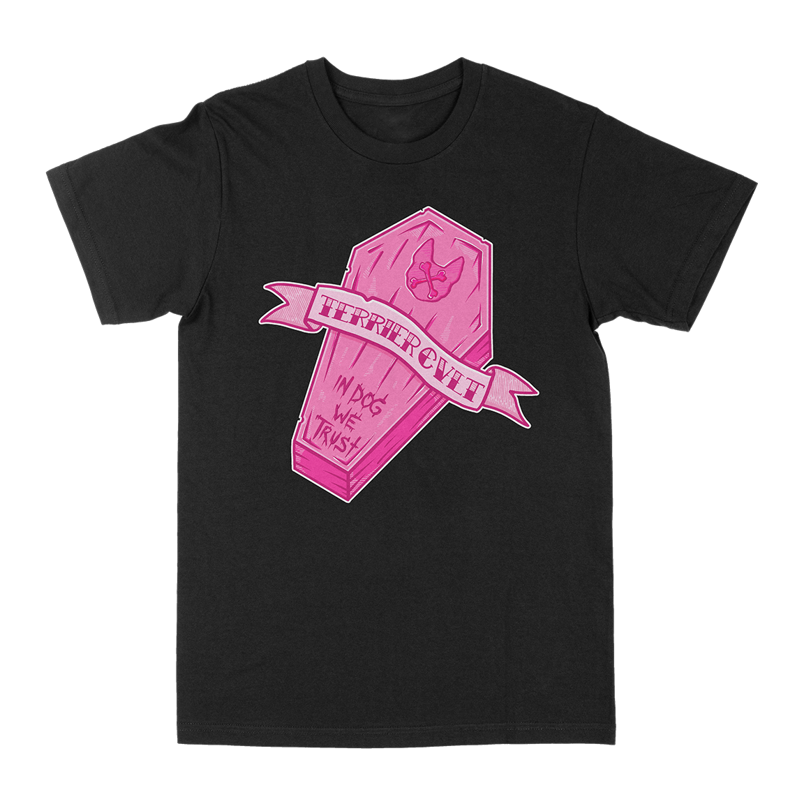 TERRIER CVLT &quot;In Dog We Trust&quot; Black T-Shirt