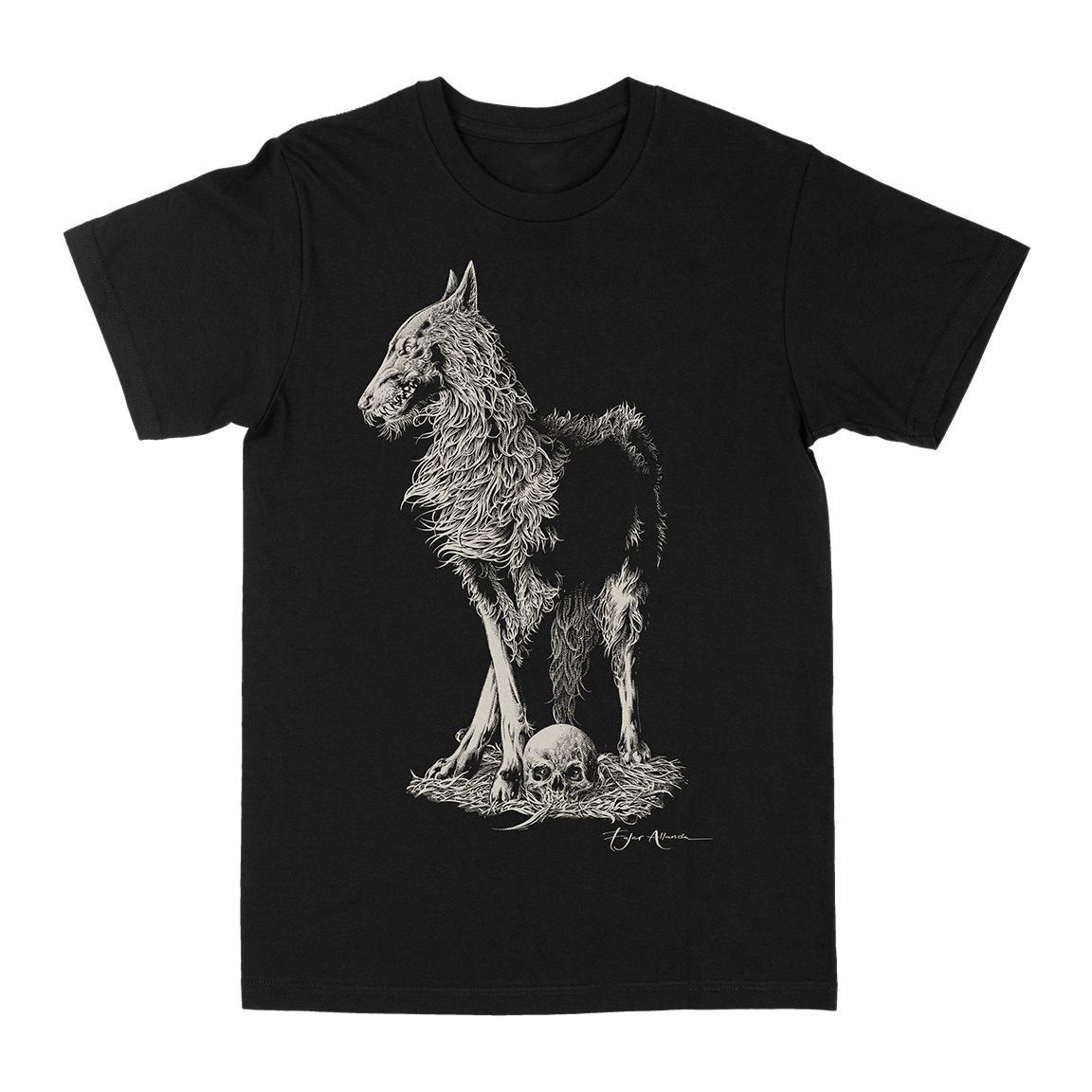 FAJAR ALLANDA &quot;Lone Wolf&quot; Black T-Shirt