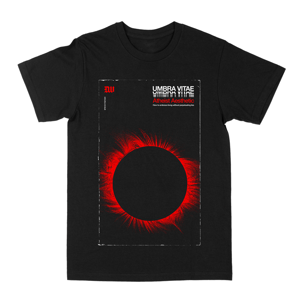 UMBRA VITAE &quot;Atheist Aesthetic&quot; Black T-Shirt