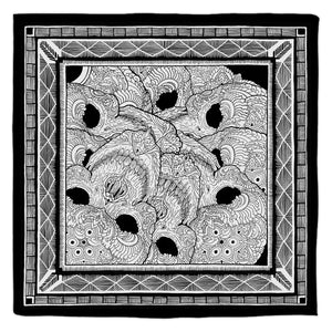 THOMAS HOOPER "Glitched Ornamental Skulls" Bandana