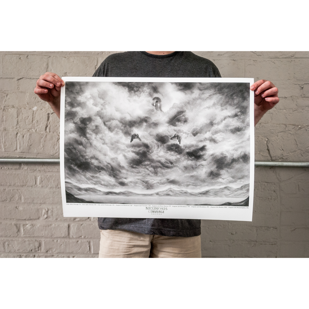 Randy Ortiz x Neurosis x Converge x Amen Ra &quot;North American Tour&quot; Giclee Print