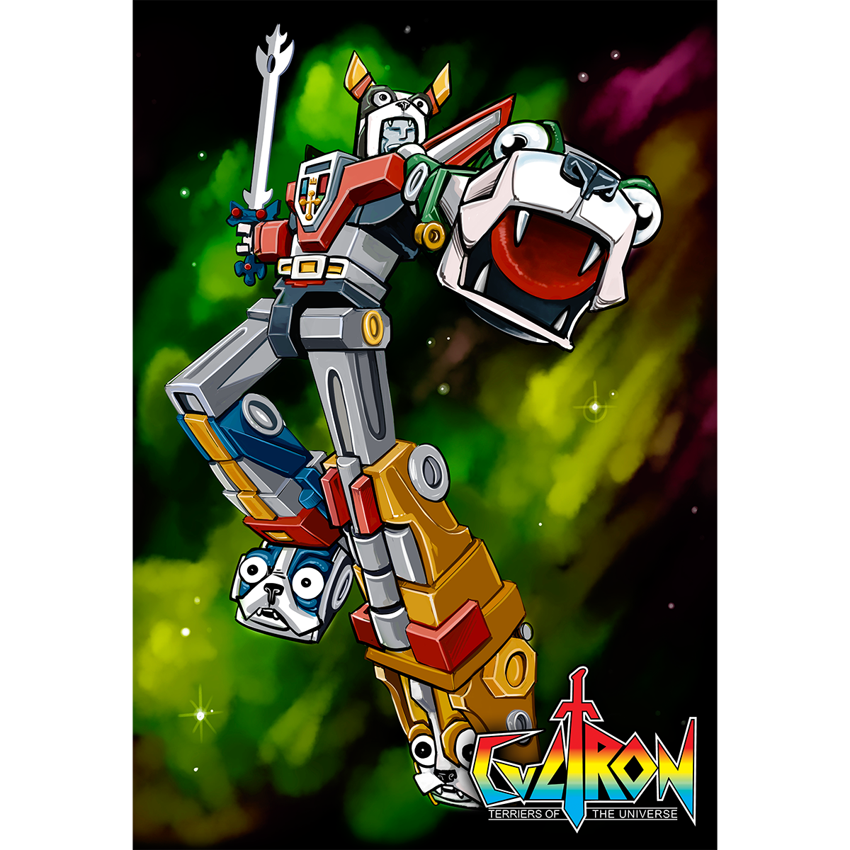 Terrier Cvlt &quot;Cvltron&quot; Giclee Print