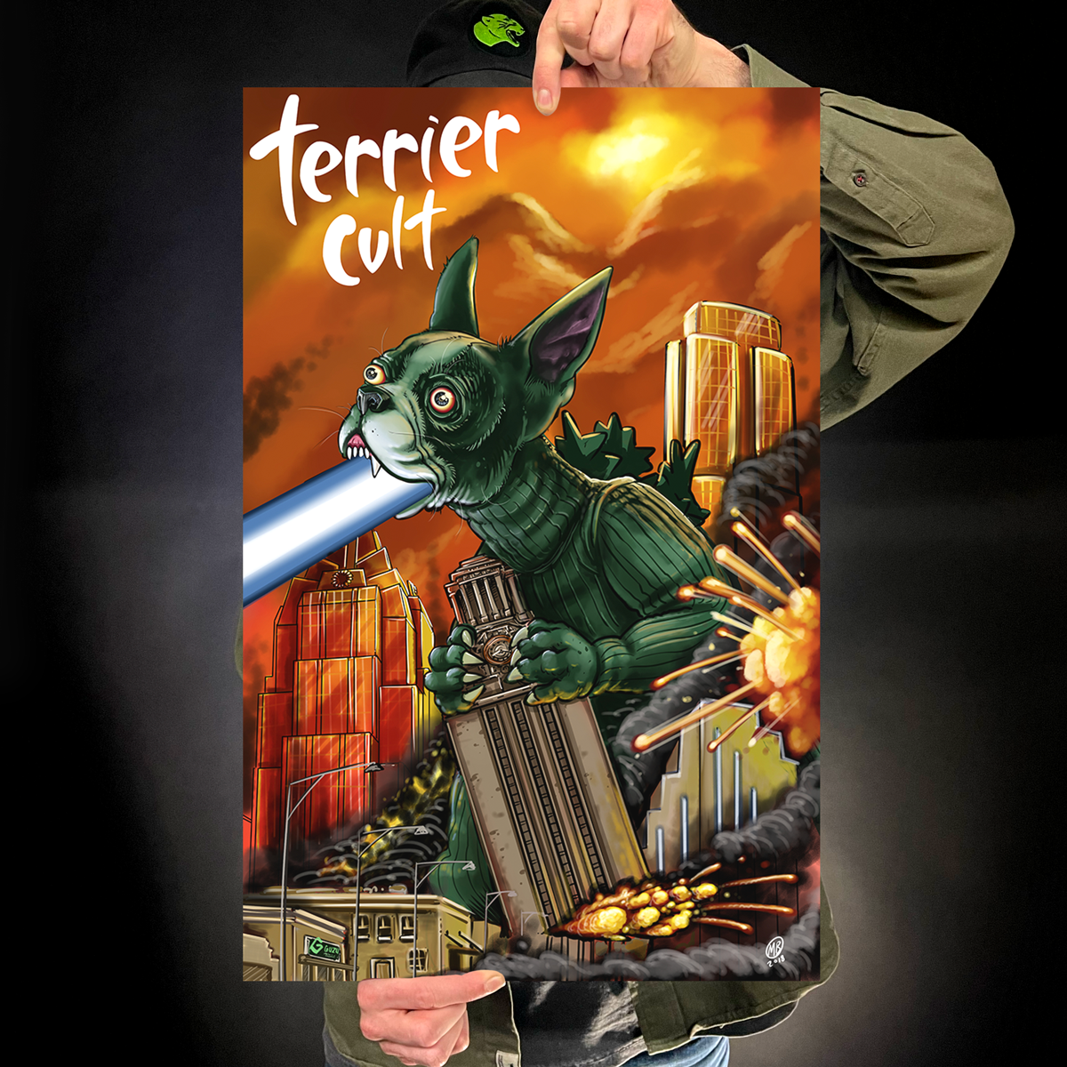 Terrier Cvlt &quot;Dogzilla&quot; Giclee Print