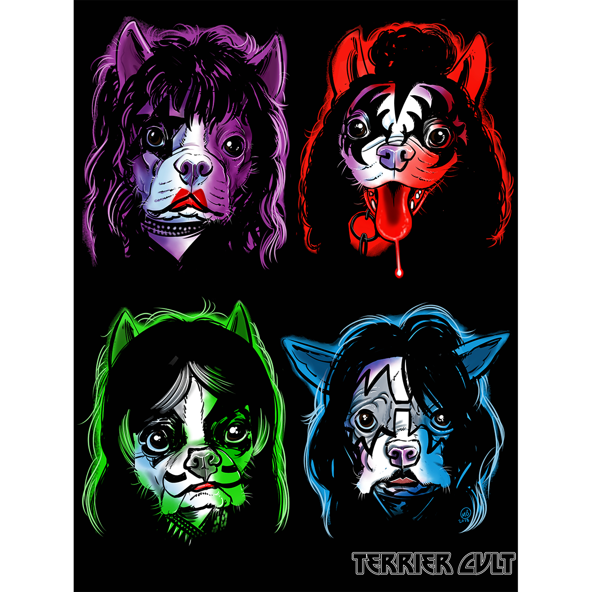 Terrier Cvlt "Puppy Kisses" Giclee Print