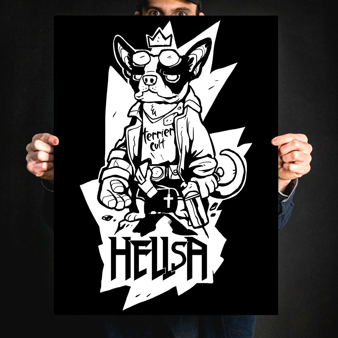 Terrier Cvlt &quot;Hellsa&quot; Giclee Print