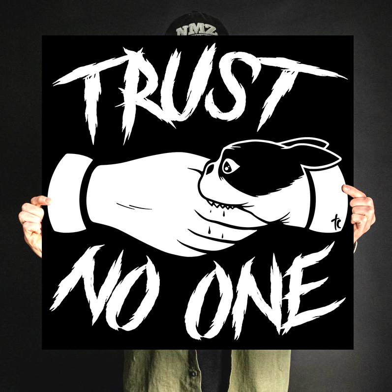 Terrier Cvlt &quot;Trust No One&quot; Giclee Print