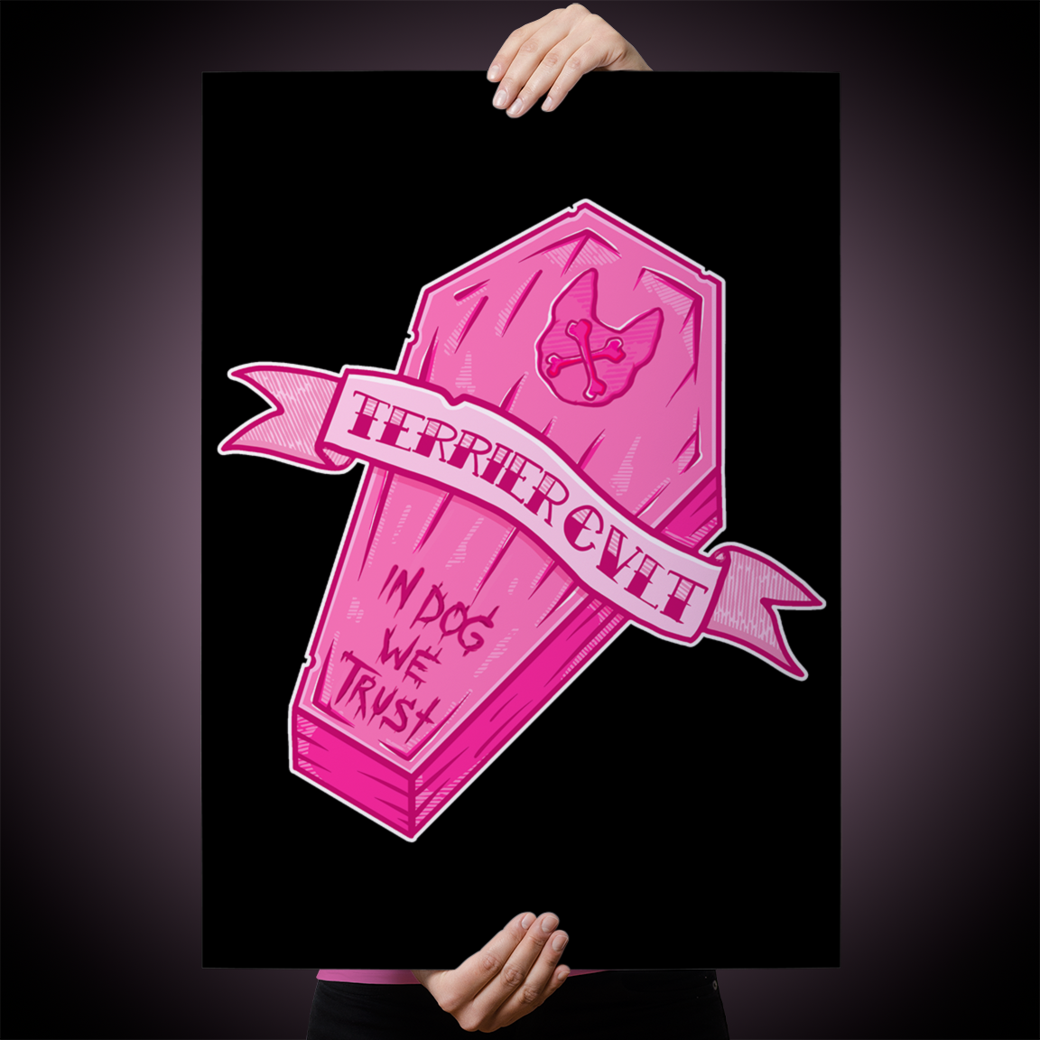 Terrier Cvlt &quot;In Dog We Trust&quot; Giclee Print