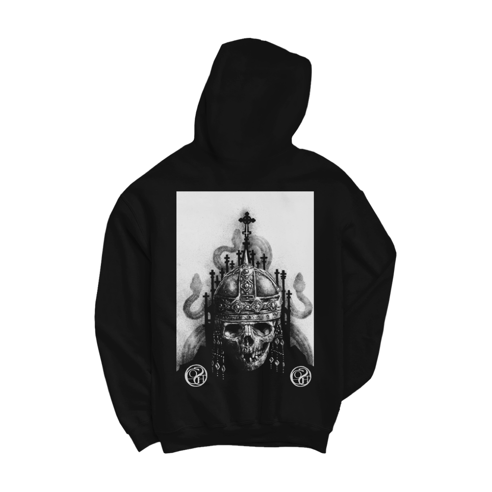 GOST "Skull" Black Zip-Up Hoodie
