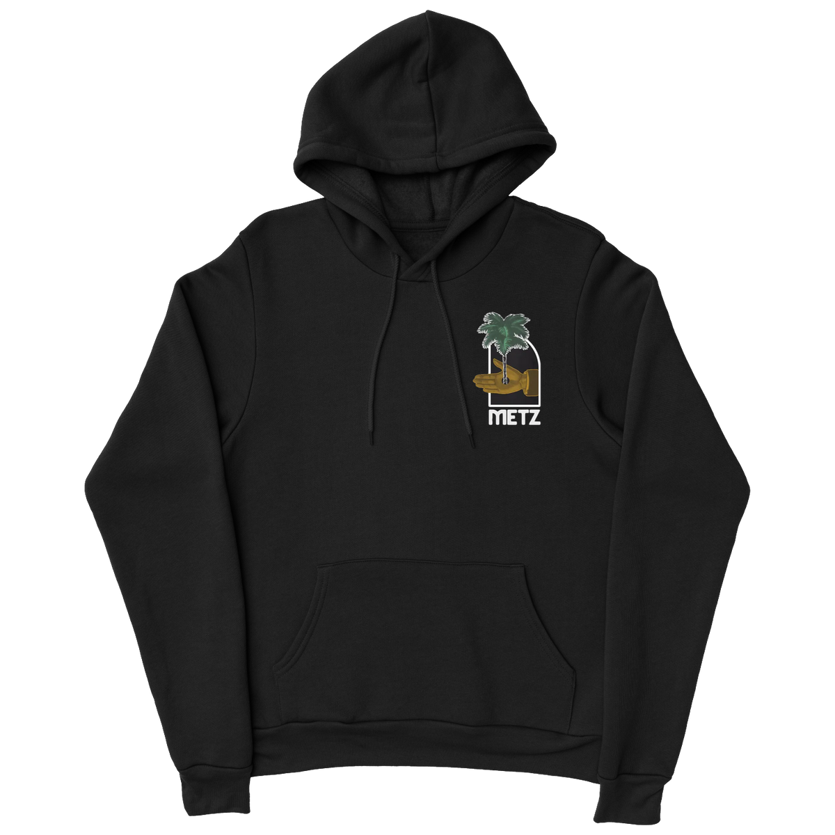 METZ &quot;Palm&quot; Black Hooded Sweatshirt (Final Run)