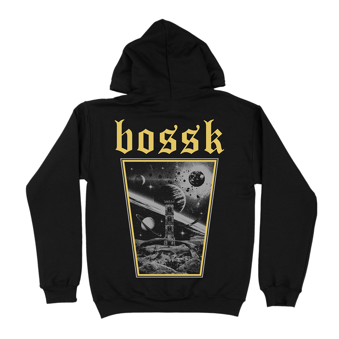Bossk &quot;Cosmos&quot; Black Hooded Sweatshirt
