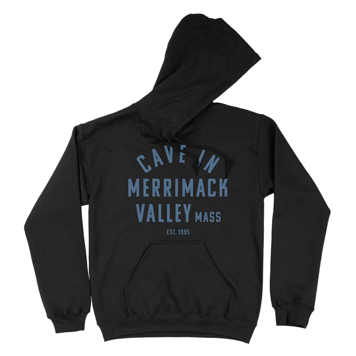 CAVE IN &quot;Merrimack Valley&quot; Black Hooded Sweatshirt