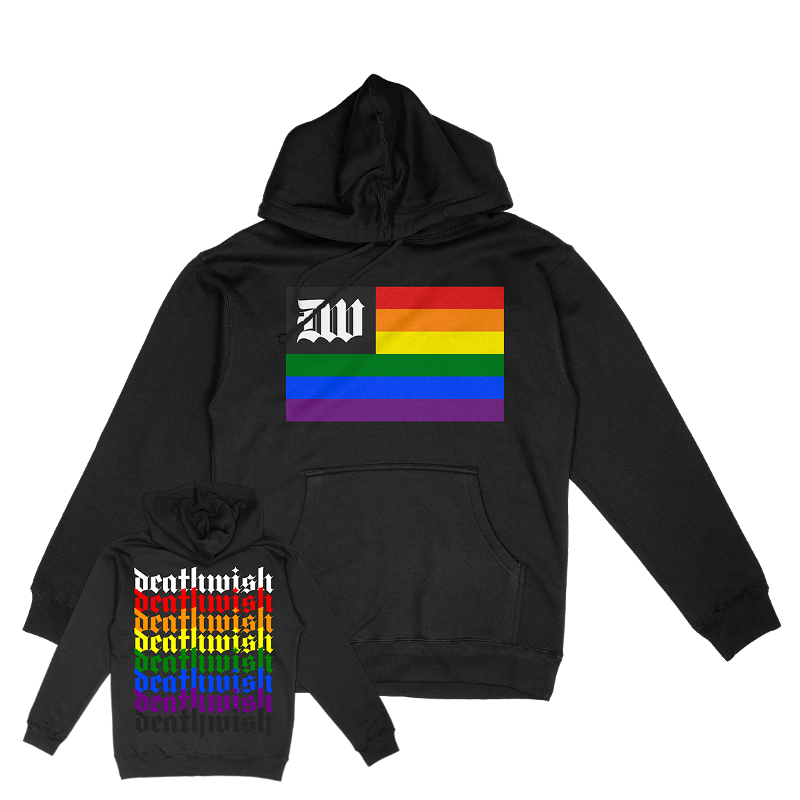 Deathwish &quot;Pride&quot; Black Hooded Sweatshirt