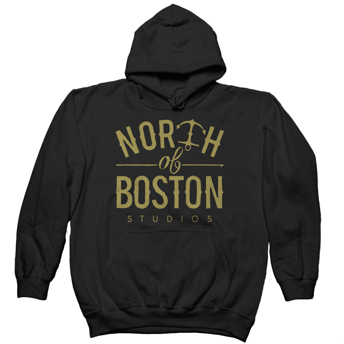 North of Boston Studios &quot;Logo&quot; Black Hooded Sweatshirt