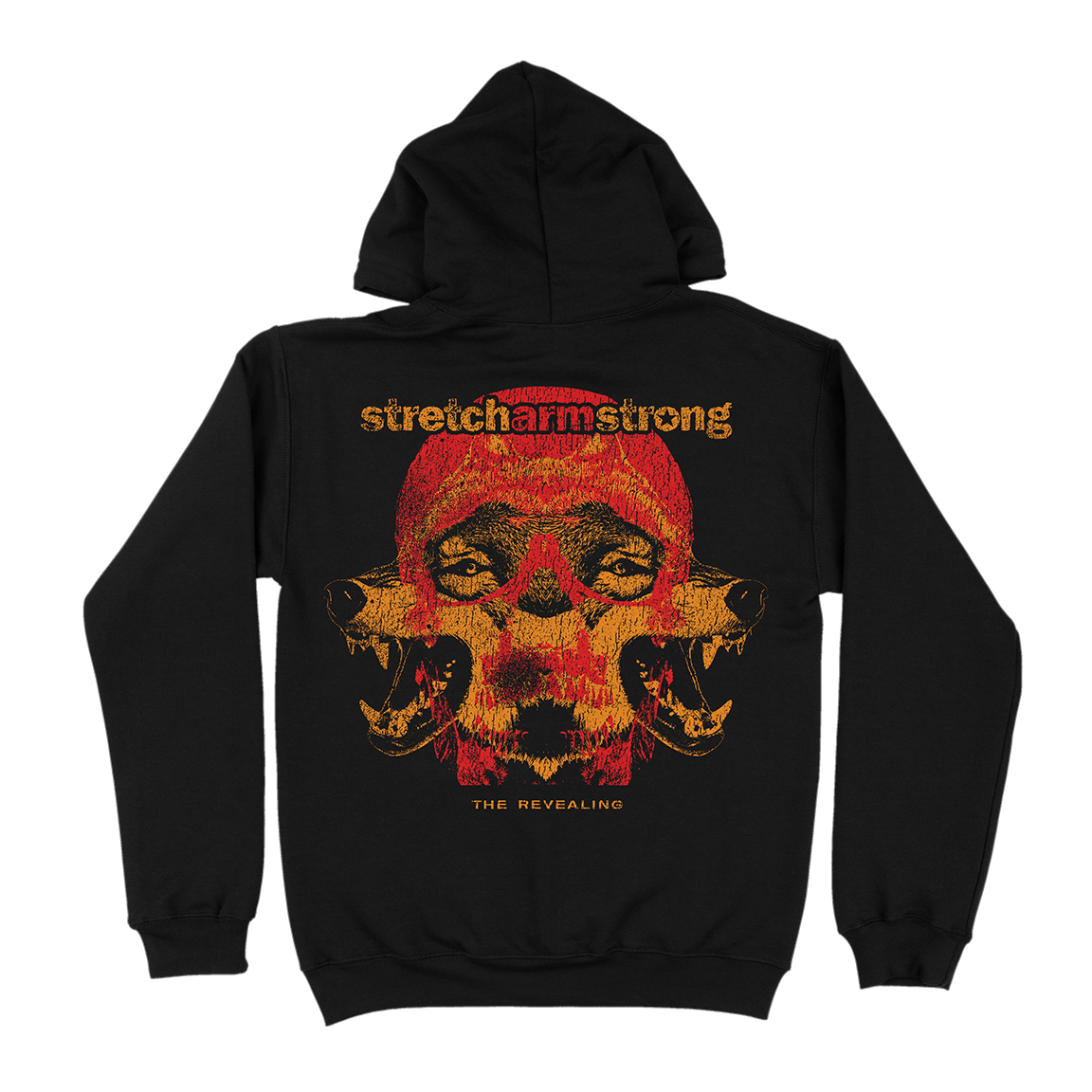 Stretch Arm Strong  &quot;Den of Wolves&quot; Black  Hooded Sweatshirt