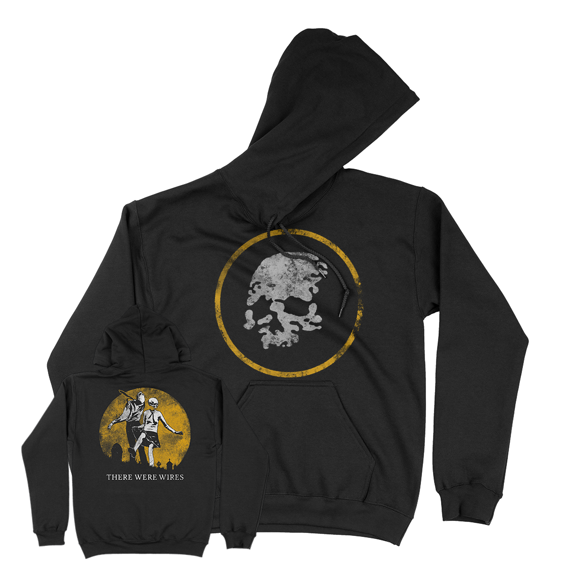 THERE WERE WIRES &quot;Dancers&quot; Black Hooded Sweatshirt