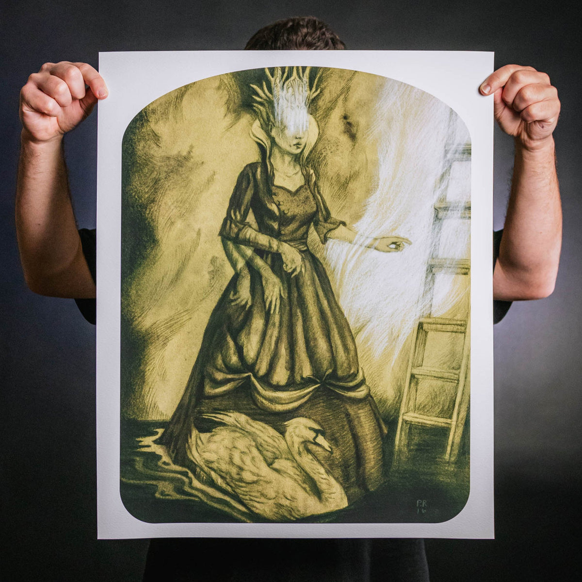 Paul Romano &quot;Foreseer (ascending staircase)&quot; Giclee Print