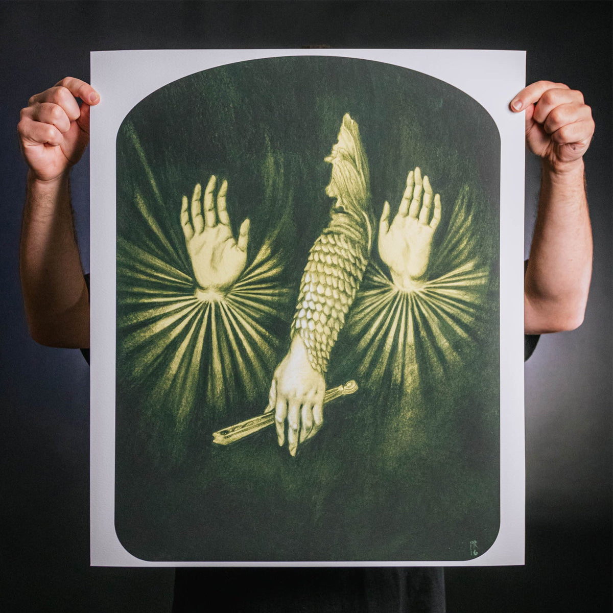 Paul Romano &quot;Protection &amp; Alleviations&quot; Giclee Print