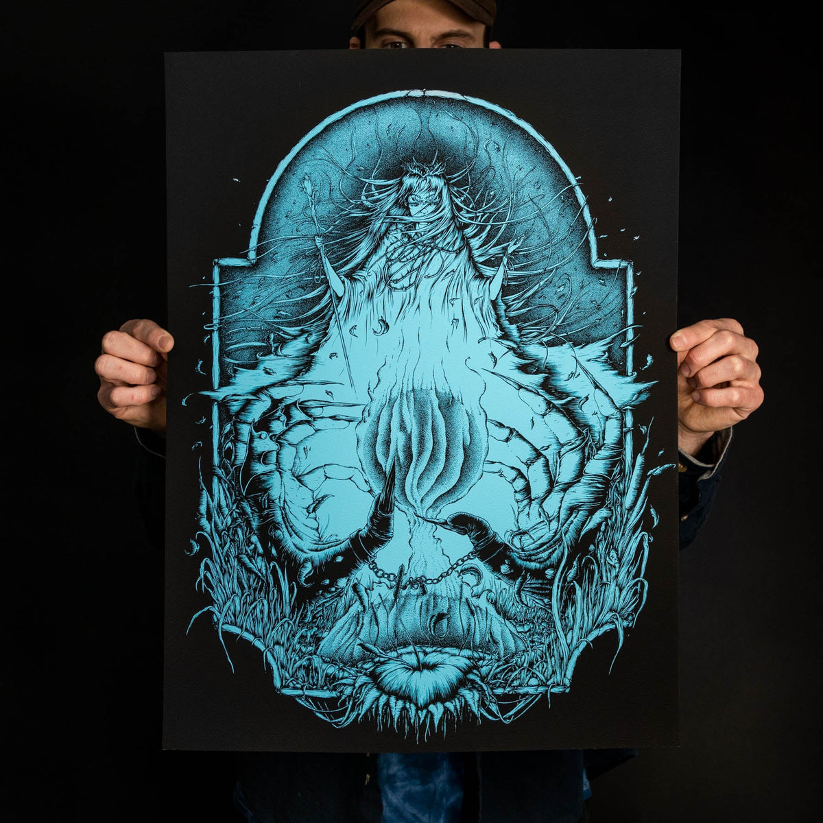 Andrew Gomez IV &quot;Best of Hands, Mystic Queen: Blue&quot; Giclee Print