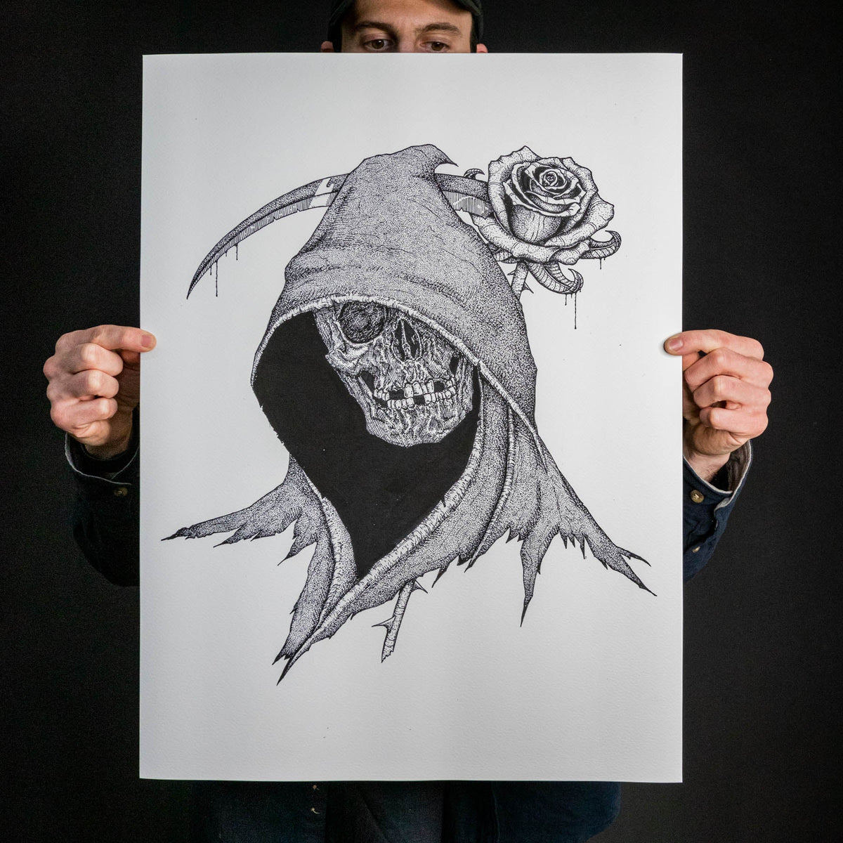 Anthony Lucero &quot;Reaper And Rose&quot; Giclee Print