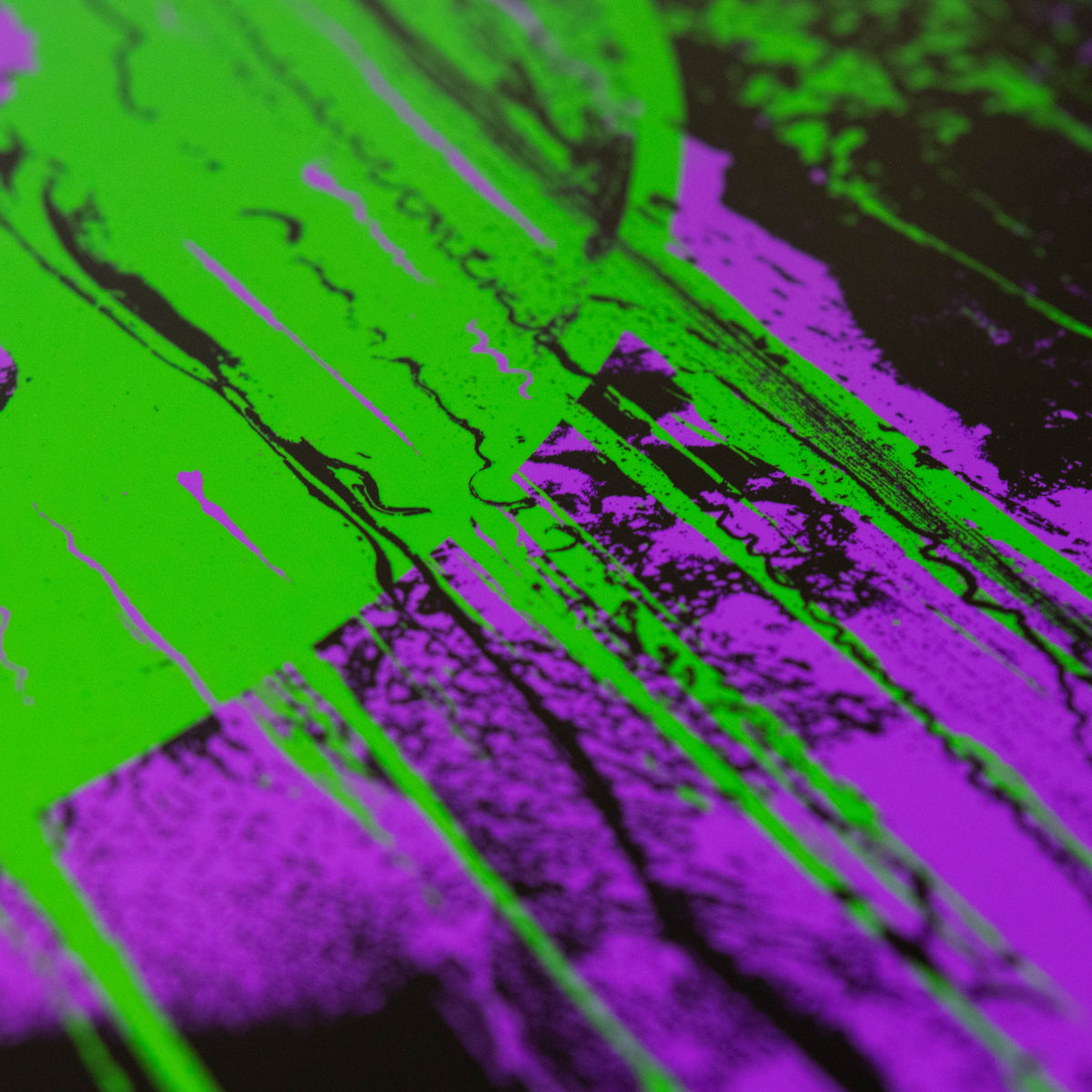 J. Bannon &quot;Destroyer of Worlds: Inversion: Metallic Purple &amp; Green&quot; Print