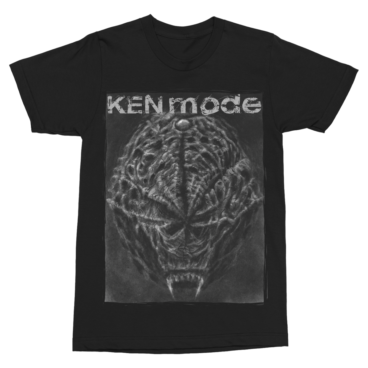 KEN MODE &quot;Worm&quot; Black T-Shirt