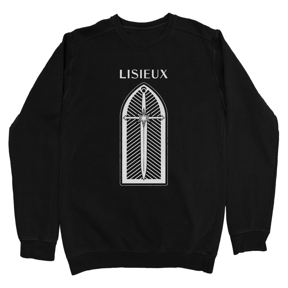 LISIEUX &quot;Sword&quot; Black Crewneck