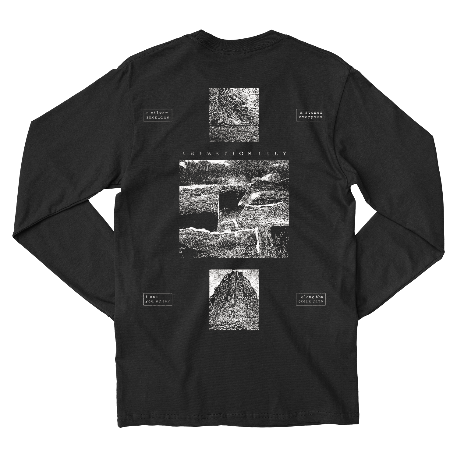 CREMATION LILY "Moon" Black Longsleeve