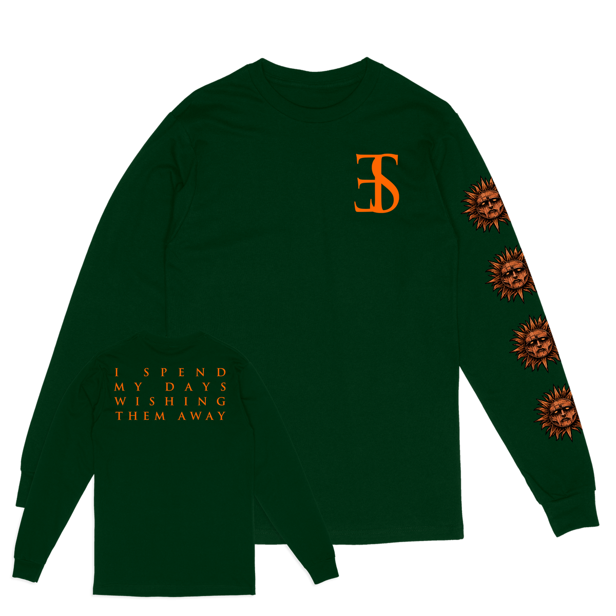 EMPLOYED TO SERVE &quot;Sun&quot; Green Longsleeve