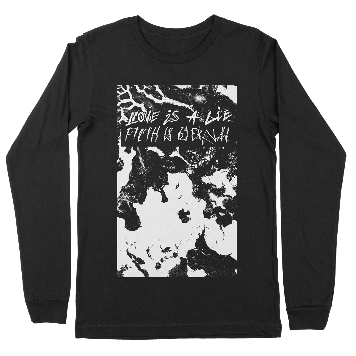 FILTH IS ETERNAL &quot;Love Is A Lie&quot; Black Longsleeve